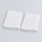 AeroWeave Bath Towel Gift Set — two Pure White bath towels