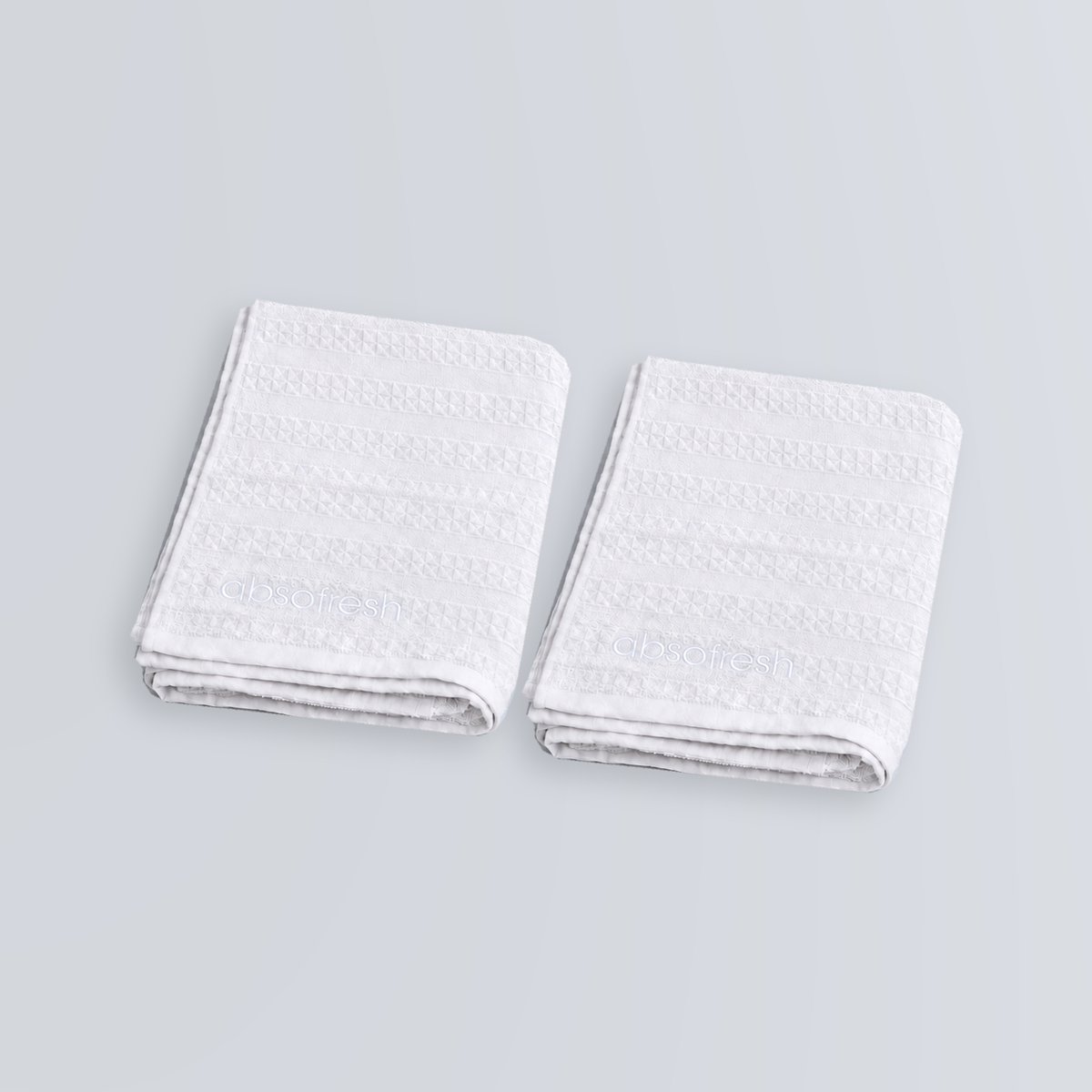 AeroWeave Kids Towel Gift Set — two Pure White kids towels