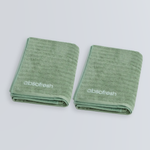 CloudWeave Bath Towel Gift Set — two Sage Green bath towels