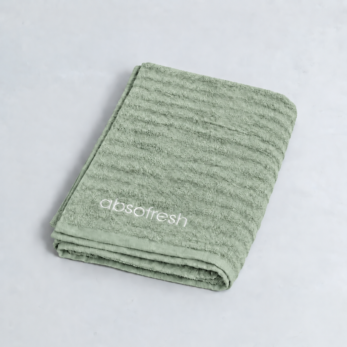 CloudWeave Bath Sheet — Sage Green