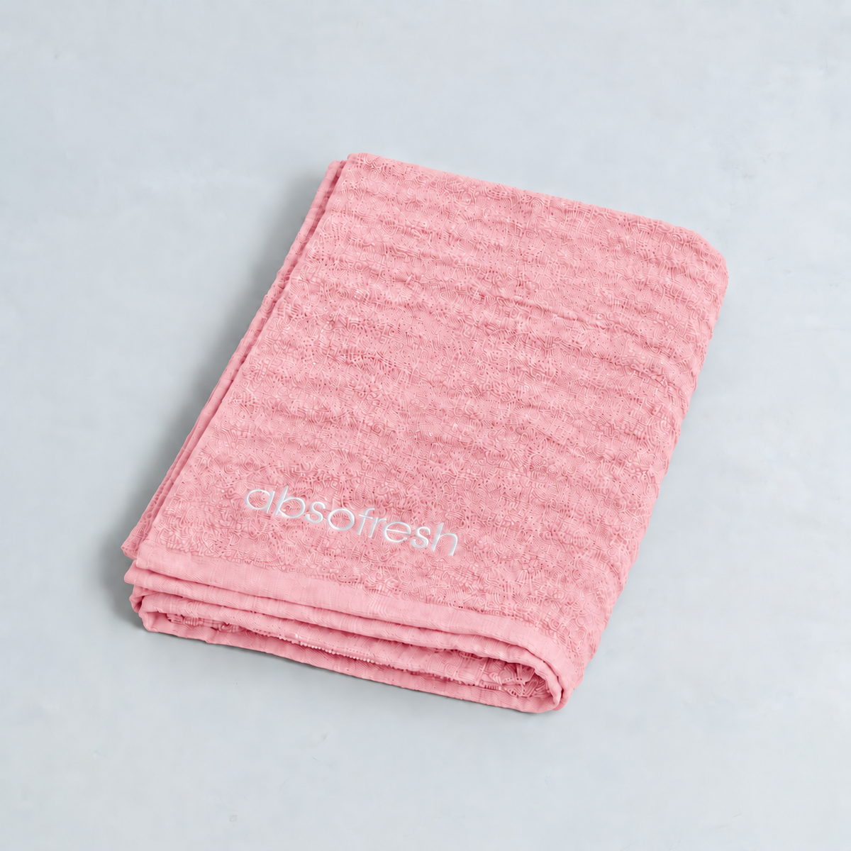 CloudWeave Bath Sheet — Sakura Pink