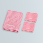 CloudWeave Home Essentials Gift Set in sakura pink with one bath towel and two hand towels