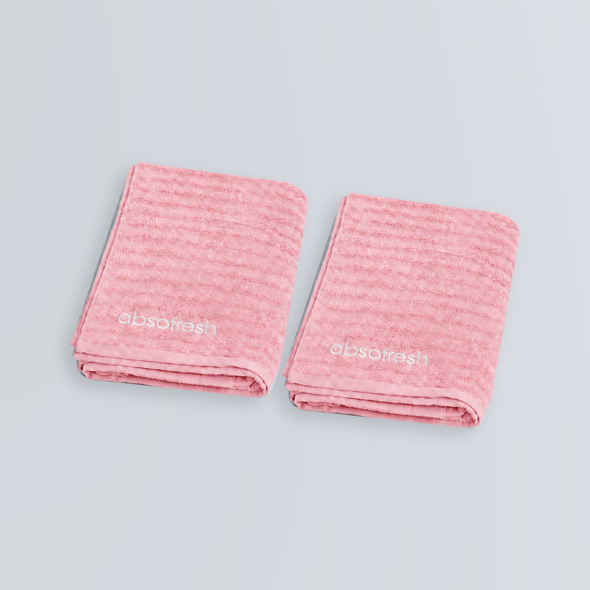 CloudWeave Kids Towel Gift Set — two Sakura Pink kids towels